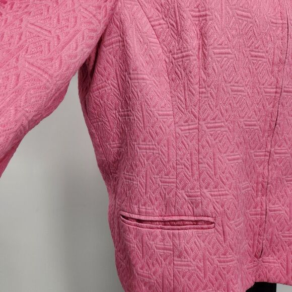 Norton McNaughton Blazer Women's Size 16 Pink Zip Front - Picture 5 of 11